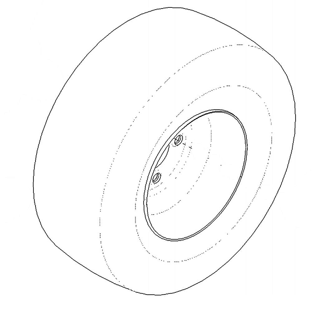 Part #119-3422, Lawn Tractor Wheel Assembly