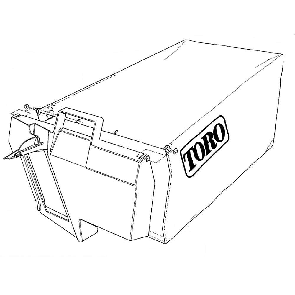 Part #121-1391, Grass Bag Assembly