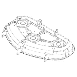 Lawn Tractor 50-in Deck Housing (replaces 110-6790, 117-1291) 132-6928