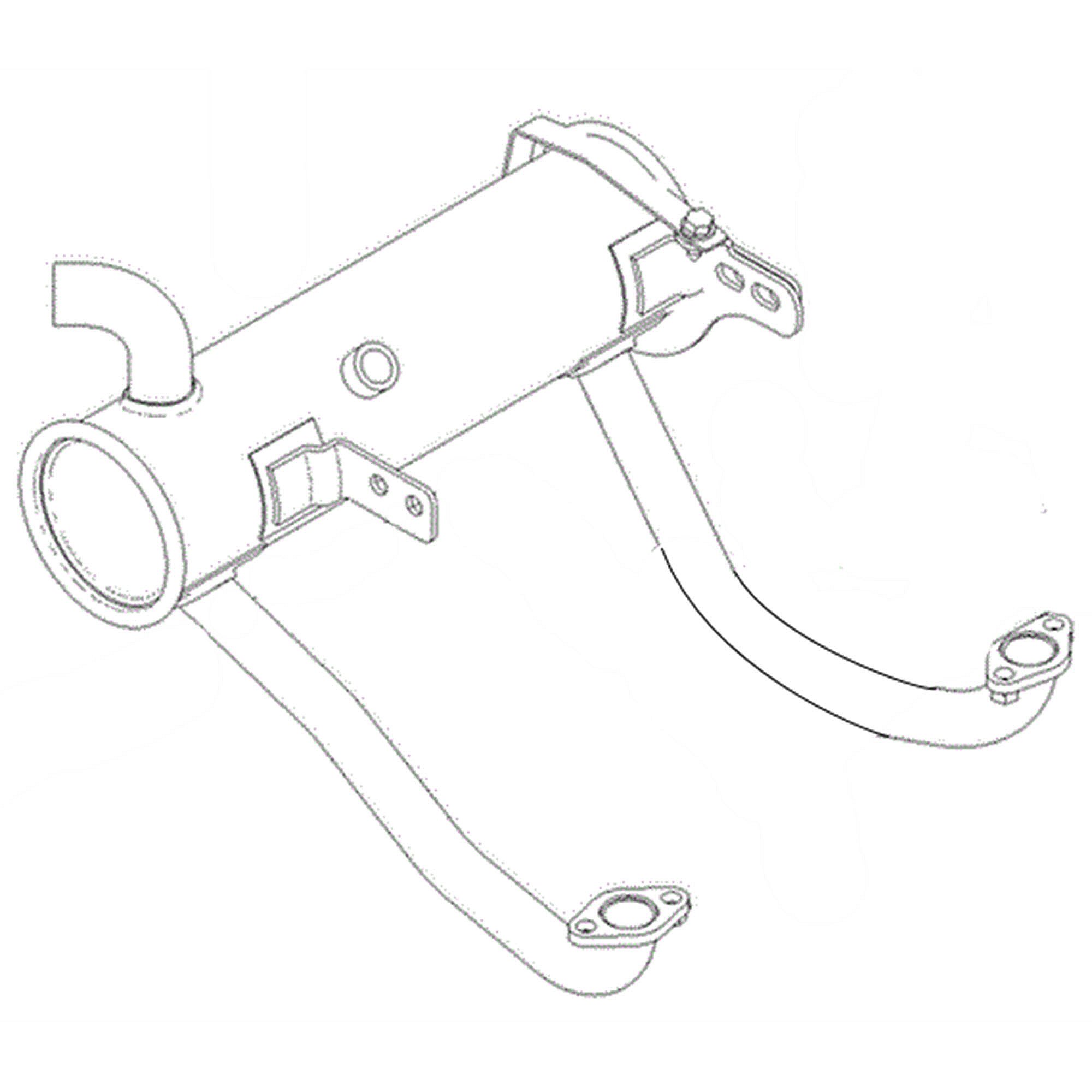 Part #133-4634, Muffler-Kohler