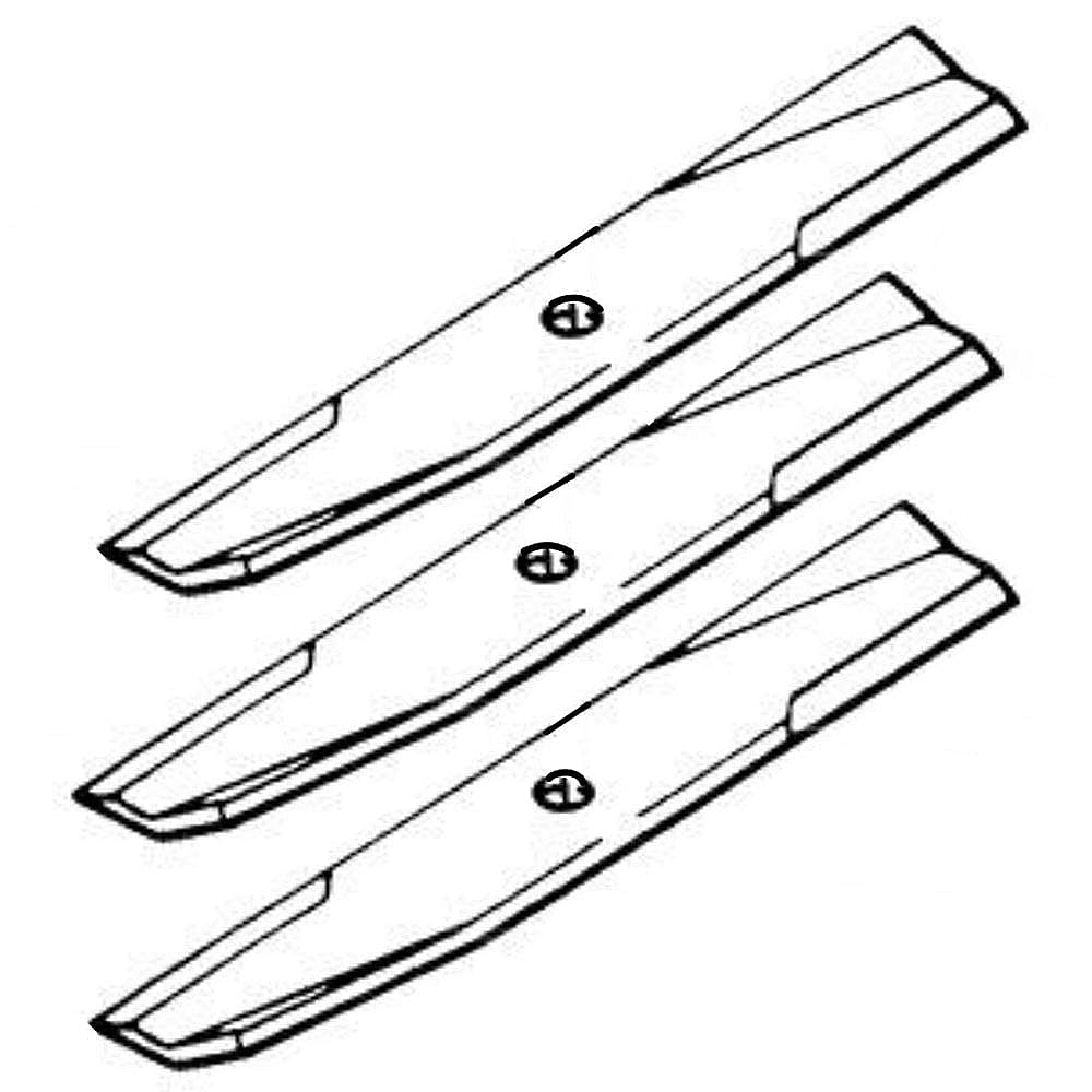 Part #14-4879, Lawn Tractor 42-In Deck Blade Set