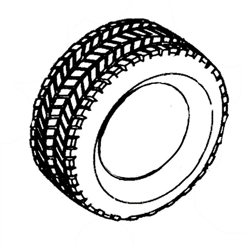 Part #231-116, Lawn Tractor Tire, 11 X 4-In