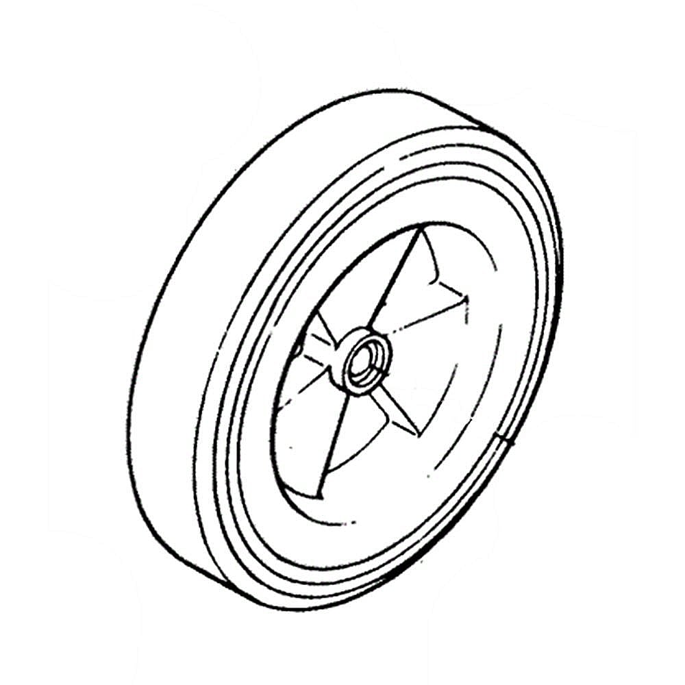 Part #682972, Lawn Mower Wheel Assembly