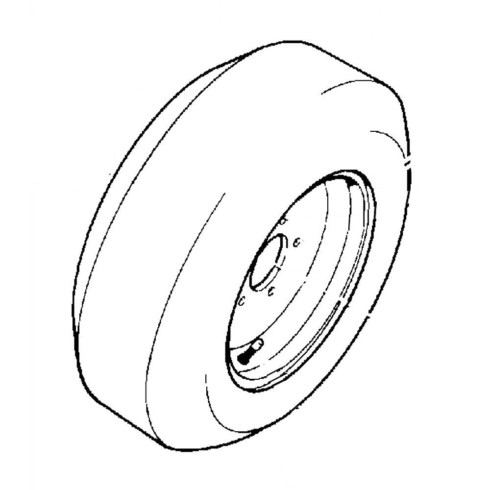 Toro Part #69-9870, Lawn Tractor Wheel Assembly