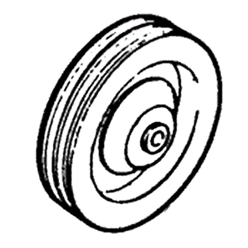 Part #740527, Tiller Wheel Assembly