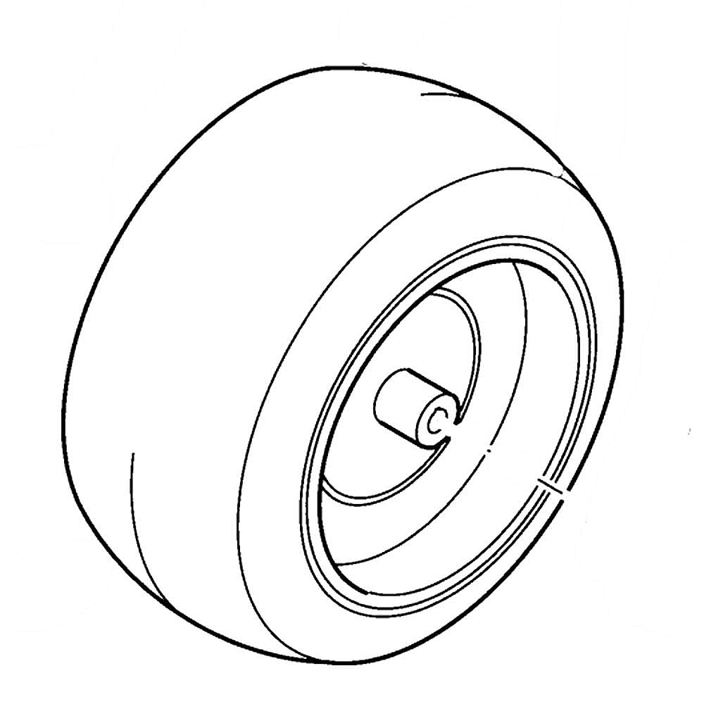 Part #78-1250, Lawn Tractor Wheel Assembly