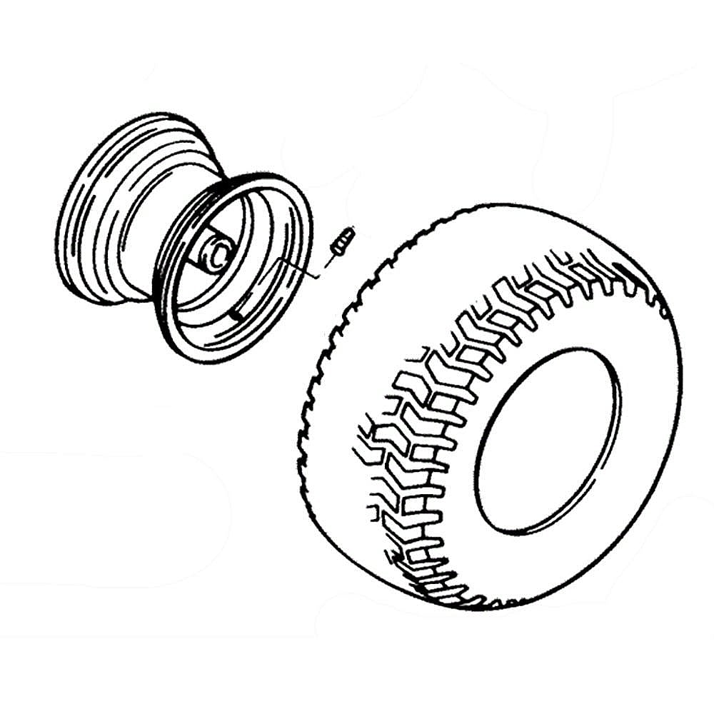 Part #79-5560, Lawn Tractor Wheel Assembly