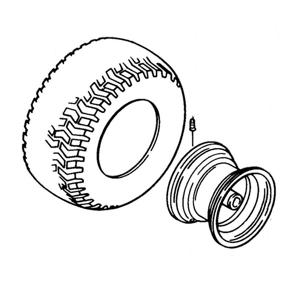 Part #79-5580, Lawn Tractor Wheel Assembly