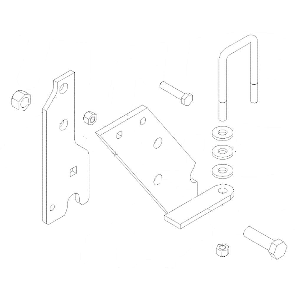 Part #92-6833, Lawn Tractor Snow Blade Attachment Adapter Kit