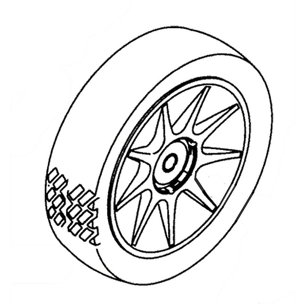 Part #93-7350, Lawn Mower Wheel Assembly