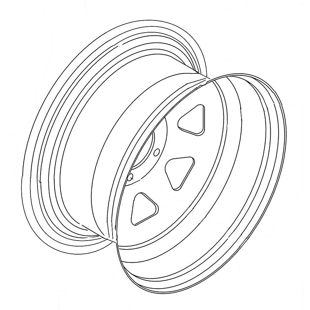 Part #94-9385, Lawn & Garden Equipment Wheel Rim