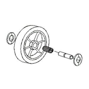 Lawn & Garden Equipment Wheel, Rear T7220
