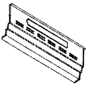 Gas Grill Burner Box Panel, Rear P00725303C