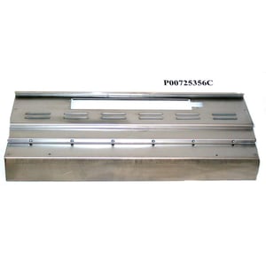 Gas Grill Burner Box Panel, Rear P00725356C