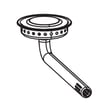 Gas Grill Natural Gas Side Burner Assembly for Kenmore Elite 14116677 - Part P02002014A