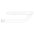 Gas Grill Griddle Burner Assembly for Kenmore Elite 14116731900 - Part P020080474