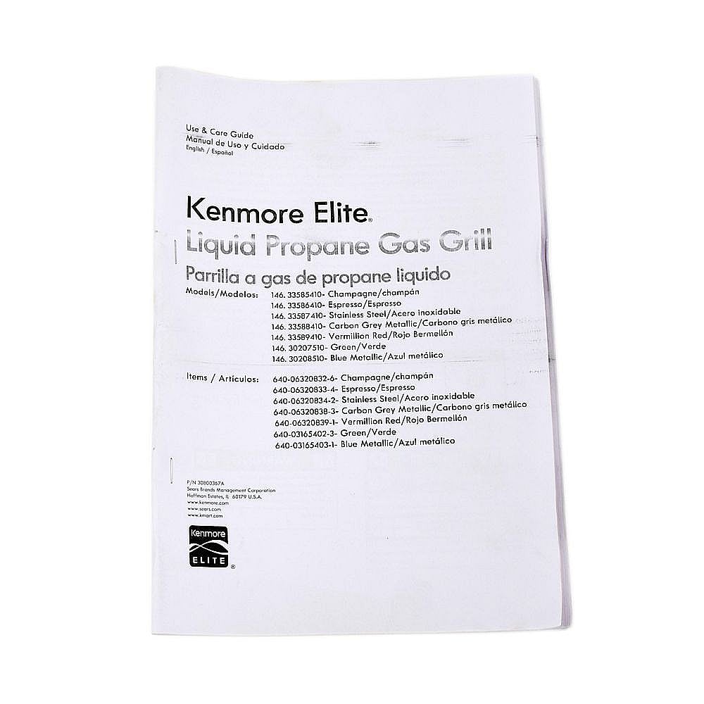 Part #30800367A, Gas Grill Owners Manual