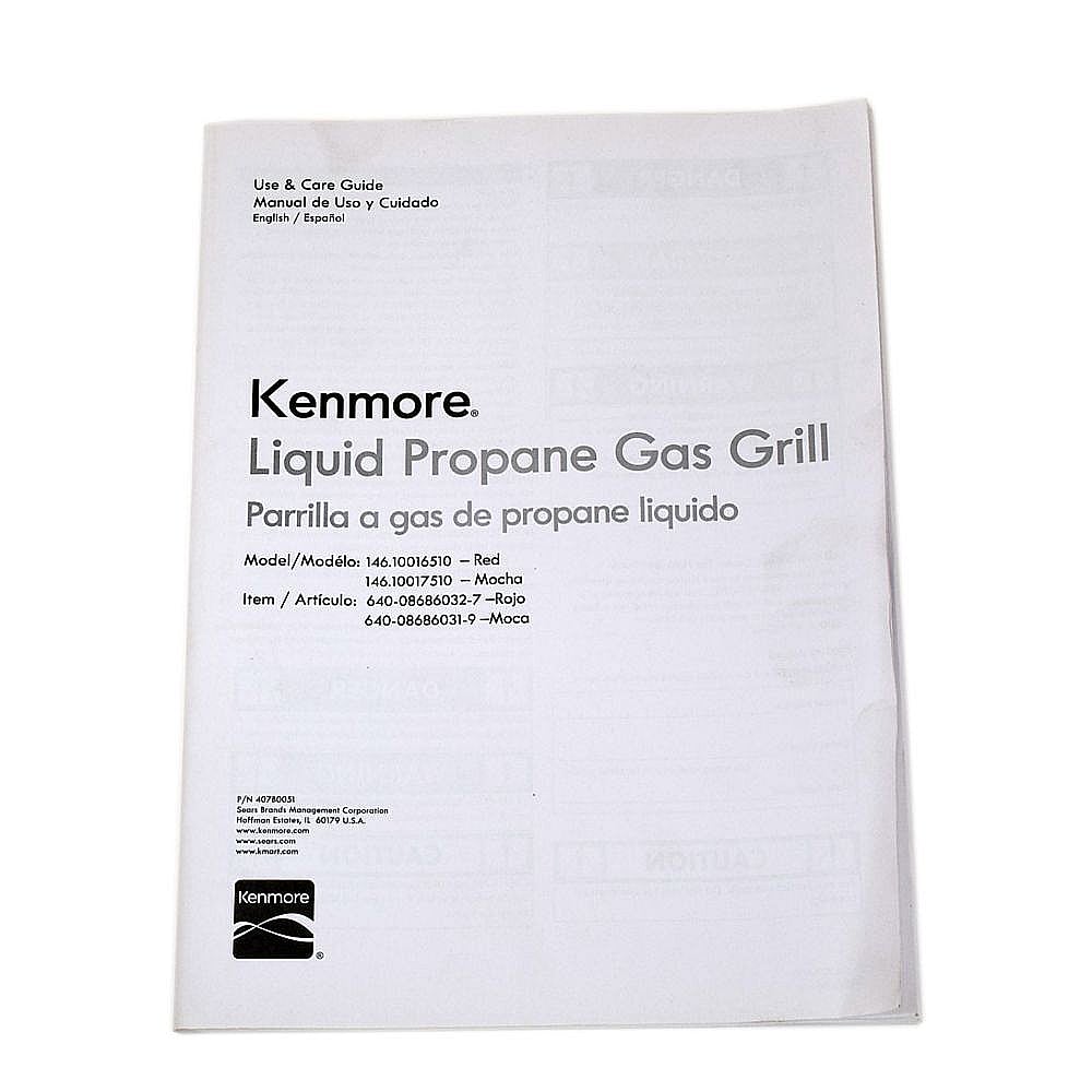 Part #407B0051, Gas Grill Owners Manual / 13.00 x 10.00 x 0.25