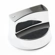 Kenmore Gas Grill Burner Knob (chrome) for Kenmore 14616133110 - Part 40800113A