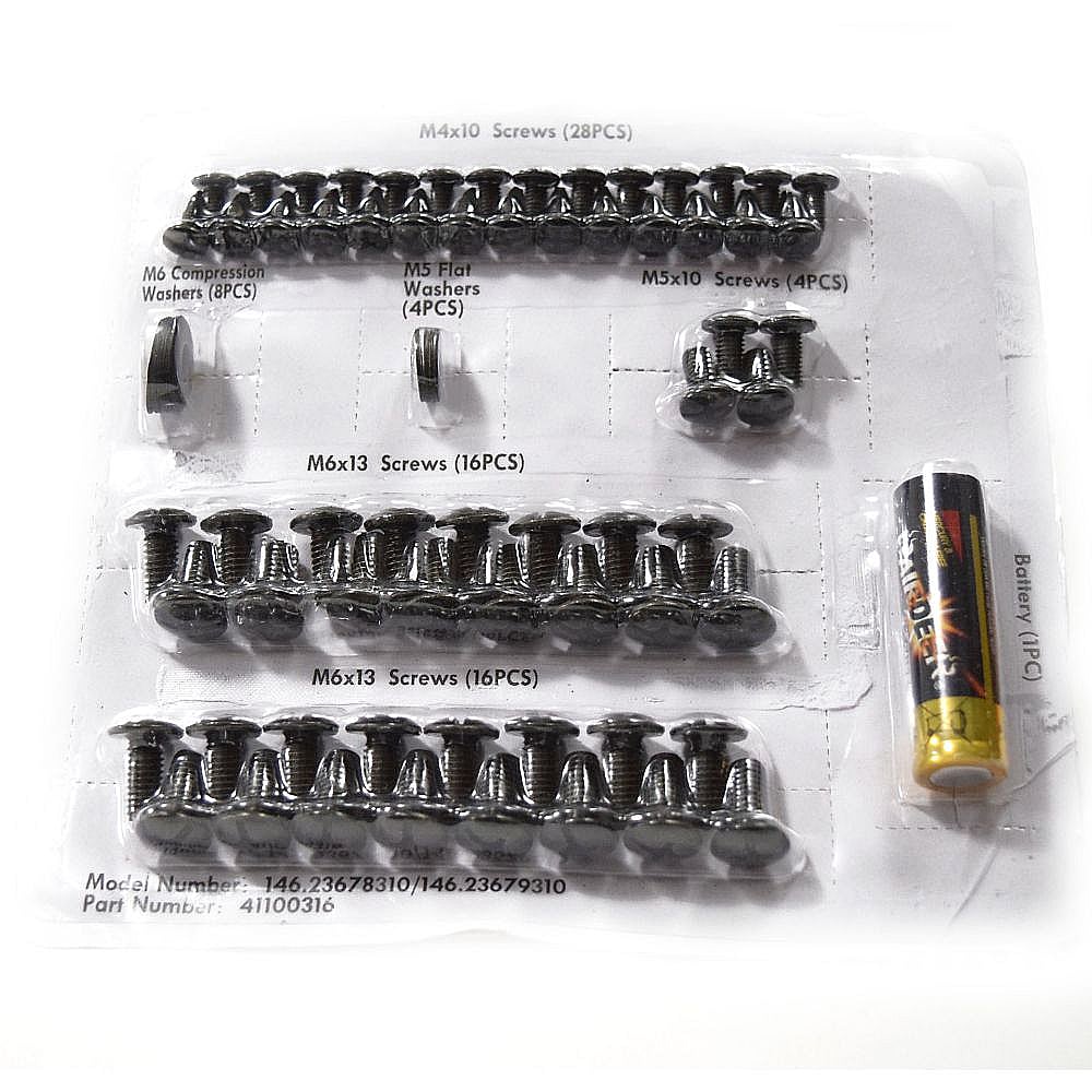 Part #41100316, Gas Grill Hardware Pack / 6.50 x 6.00 x 0.75