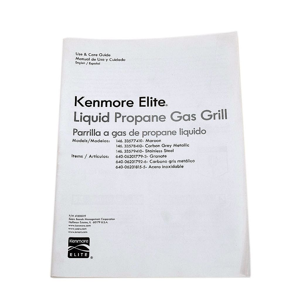 Part #41500319, Gas Grill Owners Manual
