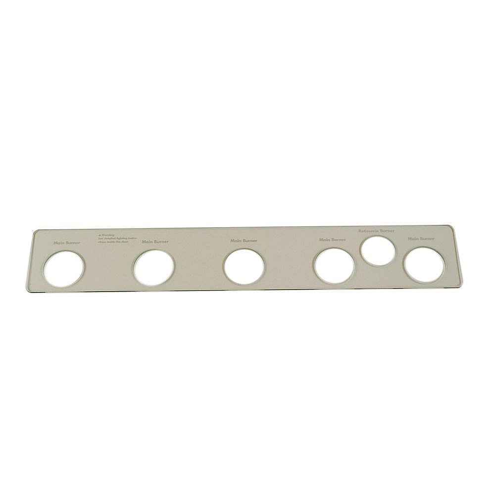 Part #50600202, Glass Control Panel