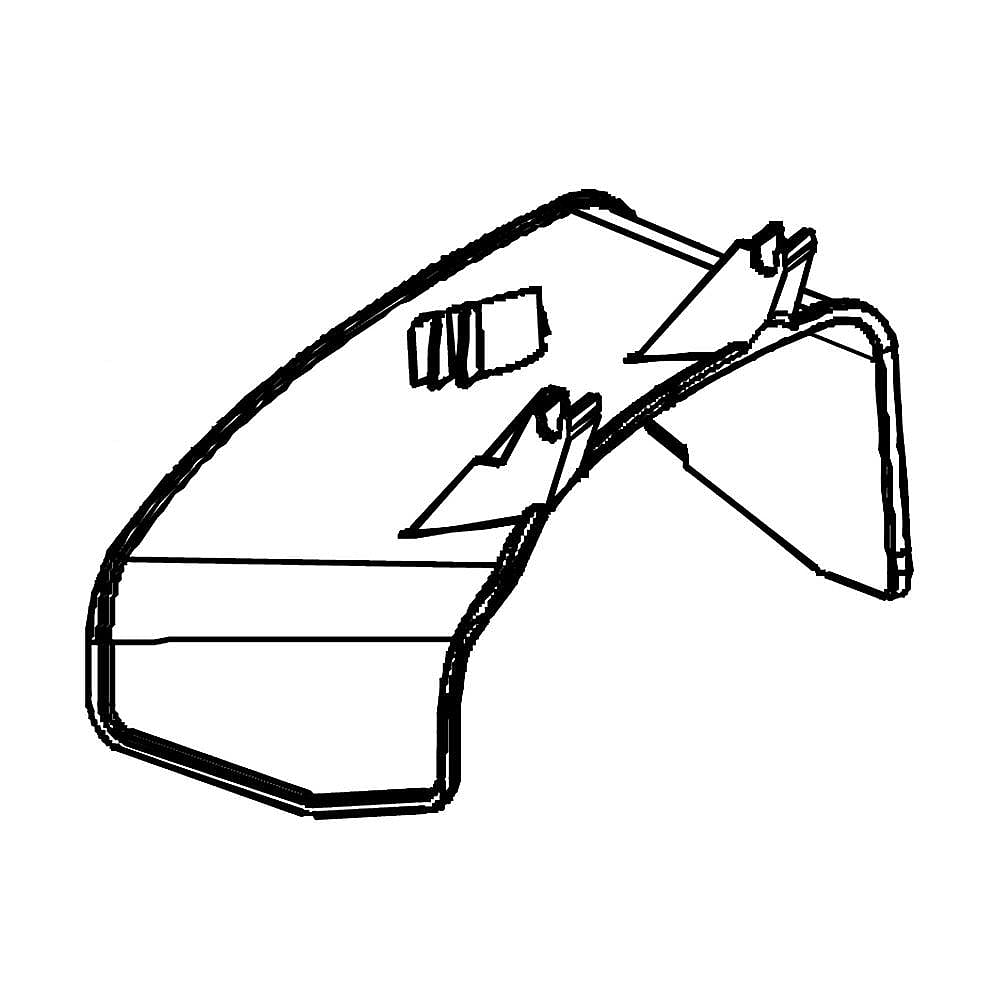 Part #111198111, Lawn Mower Discharge Chute