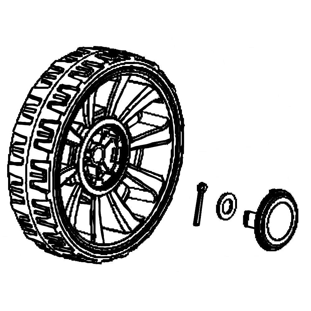 Part #111198113, Front Wheel Assembly (170Mm) (Includes Keys 10B & 14A)