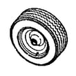 Log Splitter Wheel Assembly for Craftsman 24528776 - Part 008301