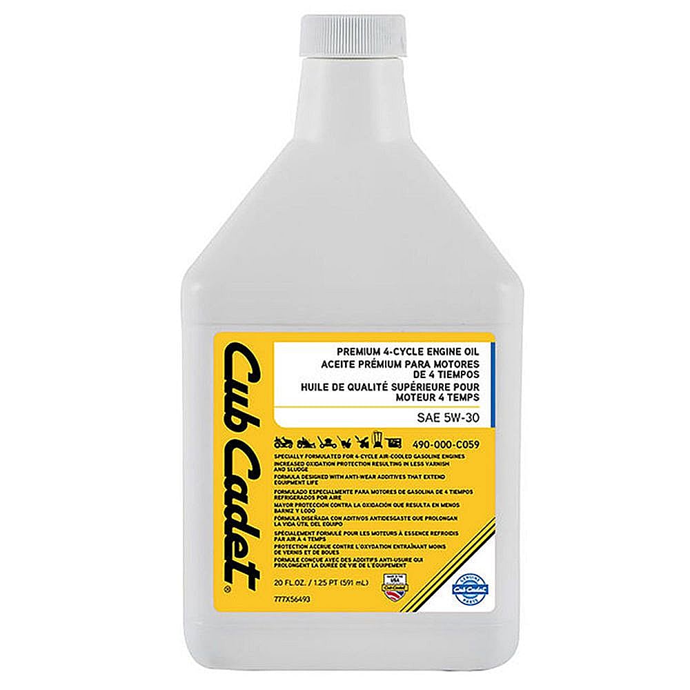 Craftsman Part #490-000-C059, Cub Cadet 5W30 Engine Oil 20Oz Retail Packaged Part