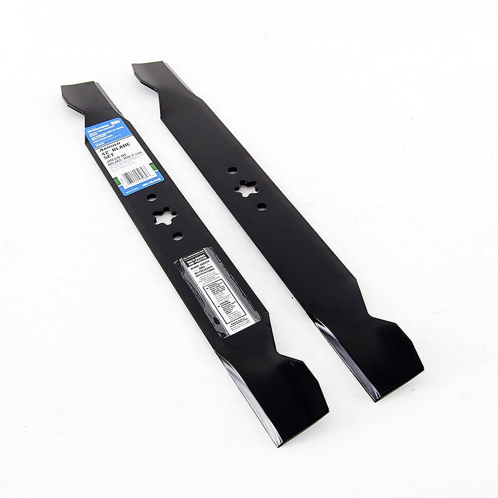 Part #490-110-0136, Lawn Tractor 42-In Deck Mulching Blade Set (Replaces 490-110-0022, Ayp-42-Bs) / 27.00 x 4.62 x 1.05