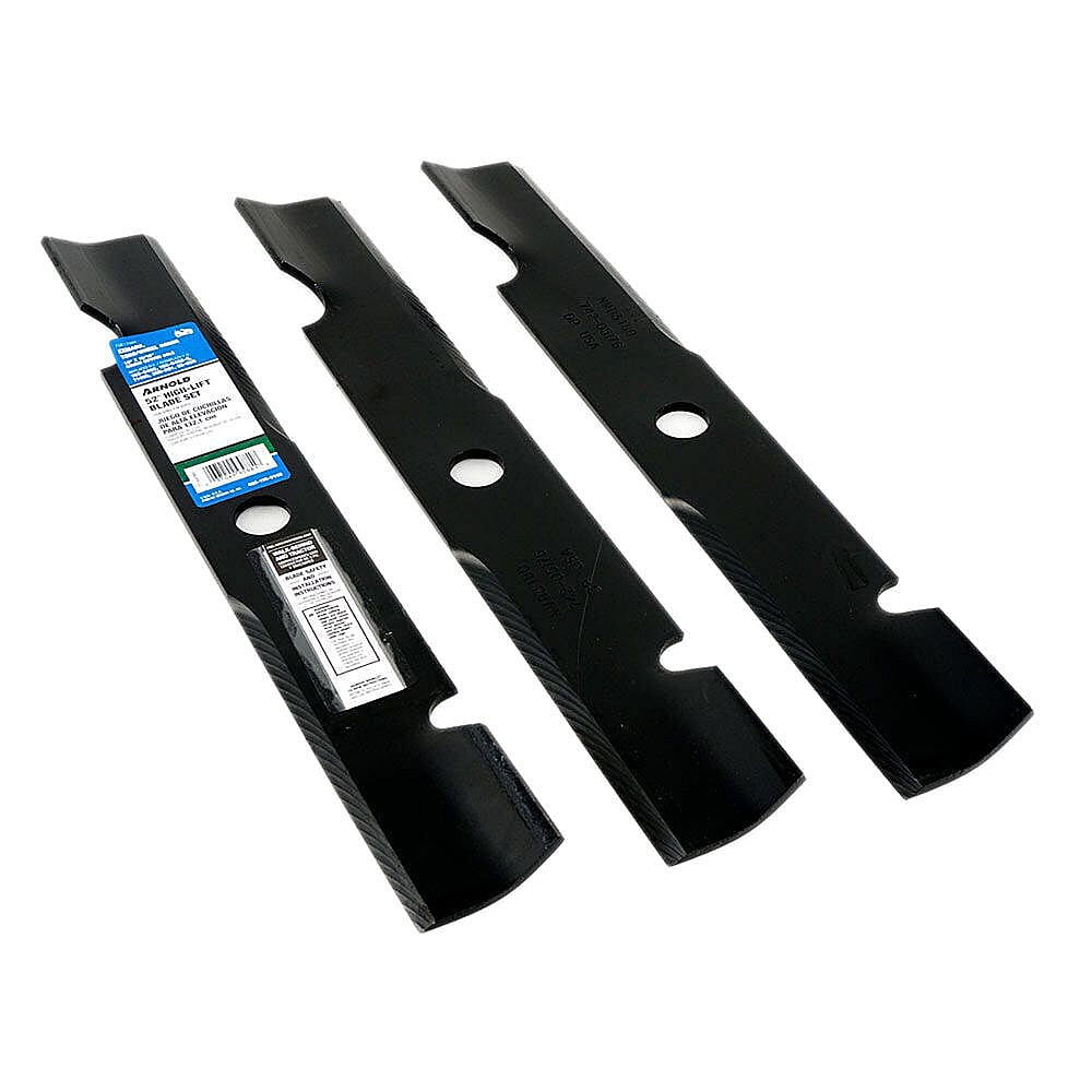 Part #490-110-0162, Lawn Tractor 52-In Deck High-Lift Blade Set