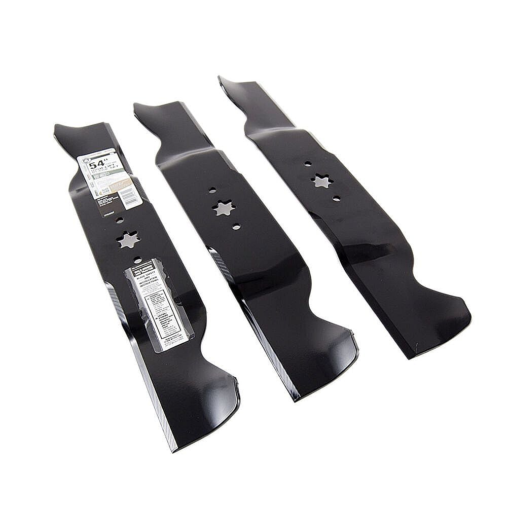 Photo of Part #490-110-M117, Lawn Tractor 54-In Deck High-Lift Blade Set from Repair Parts Direct
