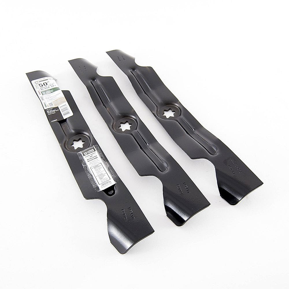 Photo of Part #490-110-M126, Lawn Tractor 50-In Deck High-Lift Blade Set from Repair Parts Direct