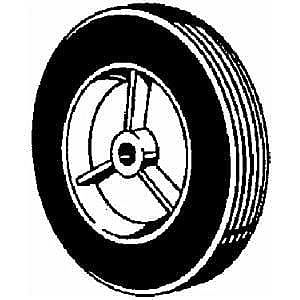 Part #490-323-0002, Offset Hub Wheel