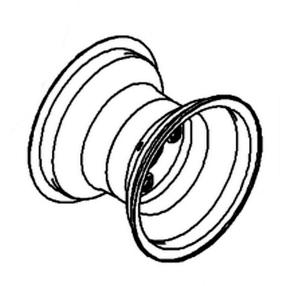 Part #603-04175-4042, Lawn Tractor Rim Assembly, Rear