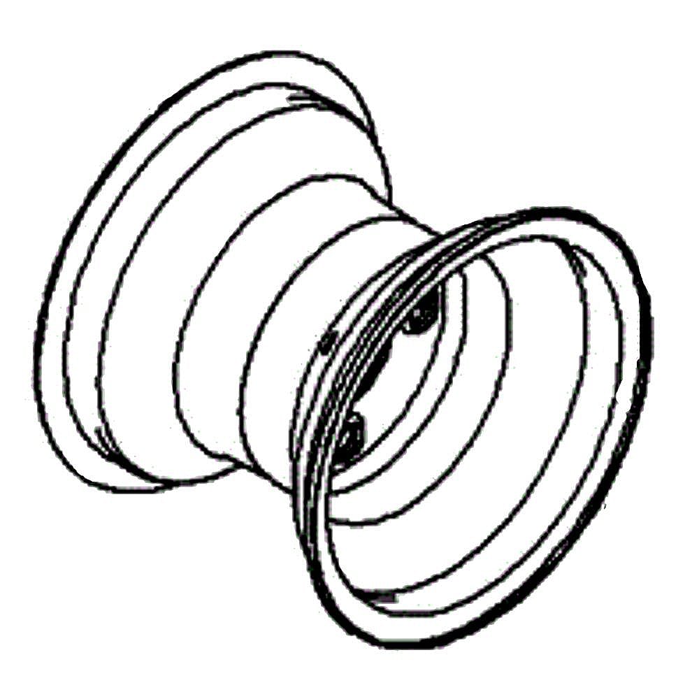 Part #603-07581-5103, Lawn & Garden Equipment Rim Assembly, Rear, 8-In