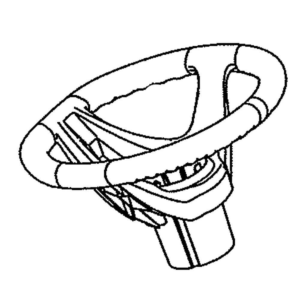 Part #631-05495A, Lawn Tractor Steering Wheel
