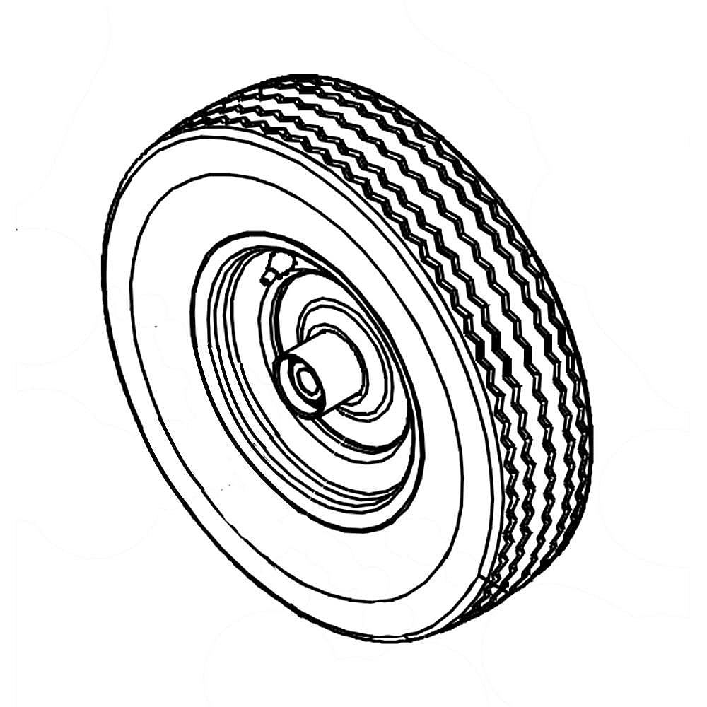 Part #634-0187, Wheel Assembly