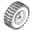 Right Wheel for Craftsman 24788033 - Part 634-0226A