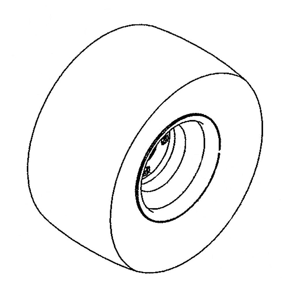Part #634-04128-0966, Lawn Tractor Wheel Assembly (Replaces 634-04128-0961) / 17.00 x 8.50 x 17.00
