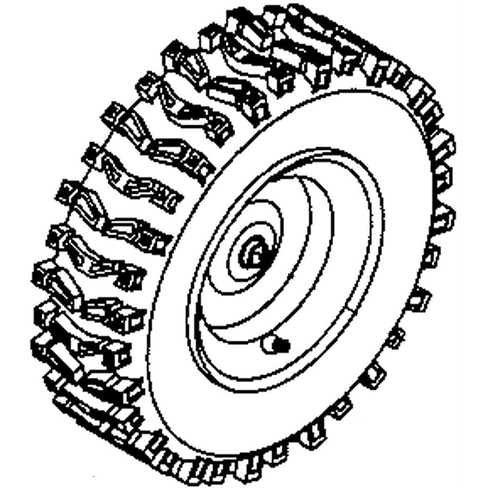 Snowblower Wheel Assembly, Left