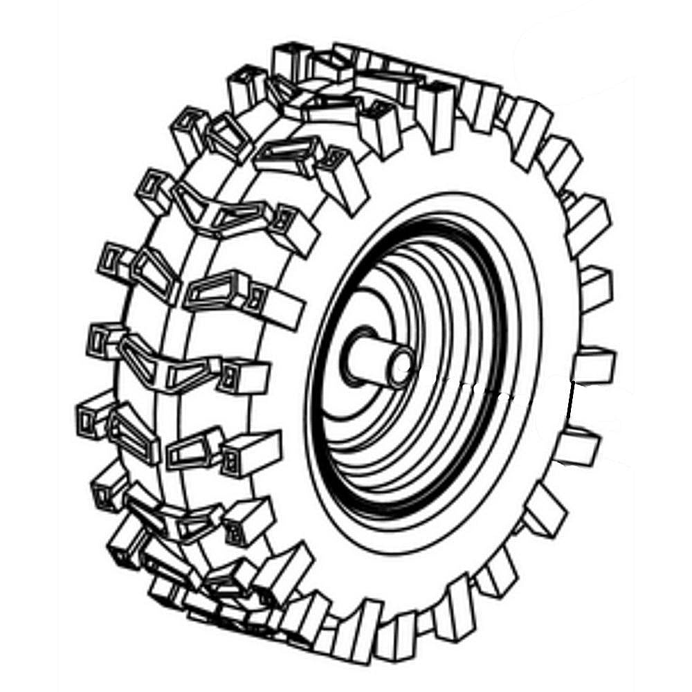 Part #634-04150A-0911, Lawn & Garden Equipment Wheel, 13 X 5 X 6-In