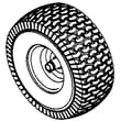 Lawn Mower Wheel Assembly for Cub Cadet 13RX91AT056 - Part 634-04406-0911