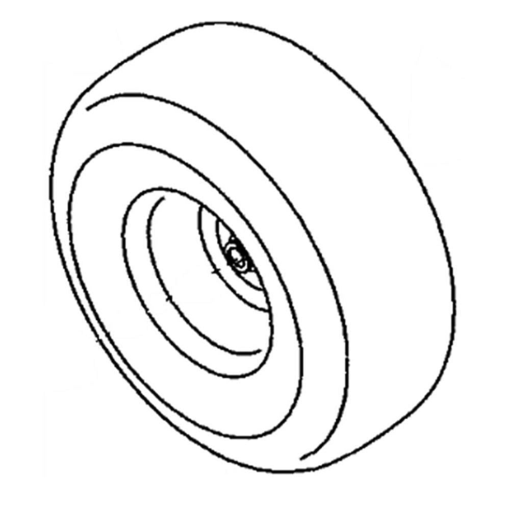 Part #634-05053-0941, Lawn Tractor Wheel Assembly, 15 X 6 X 6-In