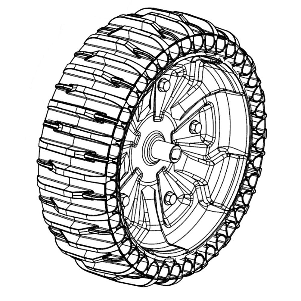 Part #634-05123-5103, Lawn & Garden Equipment Tire Assembly