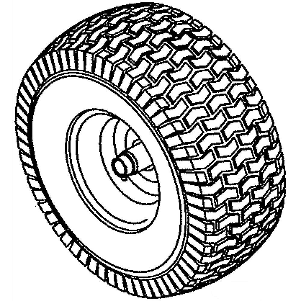 Part #634Z05149-4028, Lawn Tractor Wheel Assembly (Replaces 634-05149, 634-05149-4028)