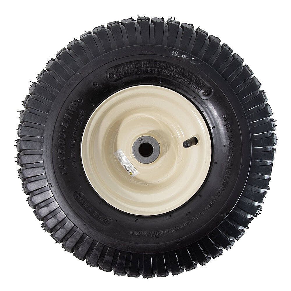 Part #634-05166, Lawn Tractor Wheel Assembly, 15 X 6 X 6-In