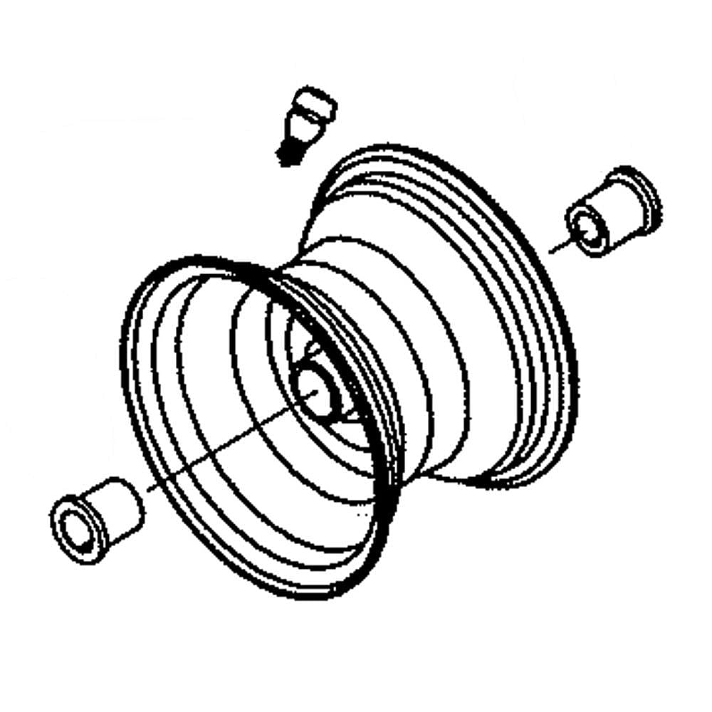 Part #634-05179, Lawn Tractor Rim Assembly