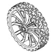 Craftsman Lawn Mower Wheel, 9 X 2-in (gray) for MTD 12ABR2BK793 - Part 634-06364